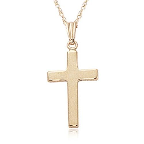 Cross Pendant On 18' Chain - 05/653 - 14k Yellow Gold