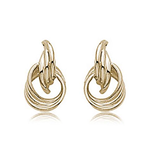 Door Knocker Love Knot Earrings - 14K Yellow Gold
