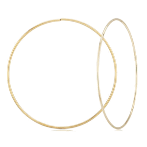 Carla 14kg 1.5x80mm S/d Hoop Earrings