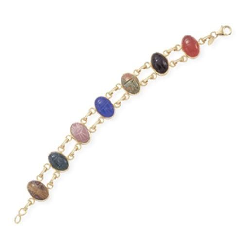 Carla 14kg 14x10 Scarab Brac 8.0 Inch Bracelets