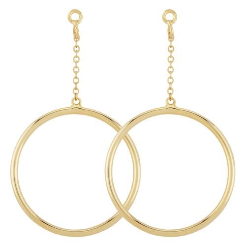 Carla 14kg 25mm Tube Hoop Jacket Earring Jackets