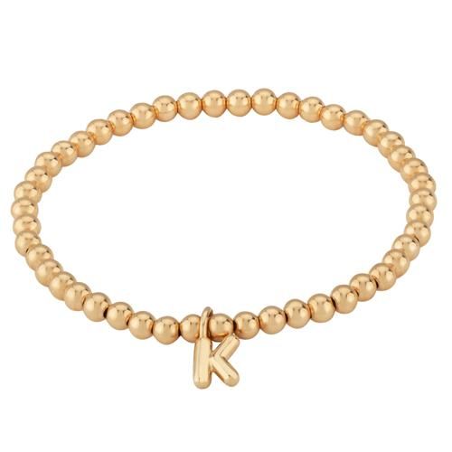 Carla 14kg 4mm Bead Bracelet Initial K Bracelets