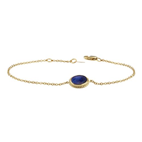 Carla 14kg 8x6 Lapis Brac 7-7.5 Inch Adj Bracelets