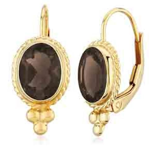 Carla 14kg 8x6 Smoke Quart Lb Earrings