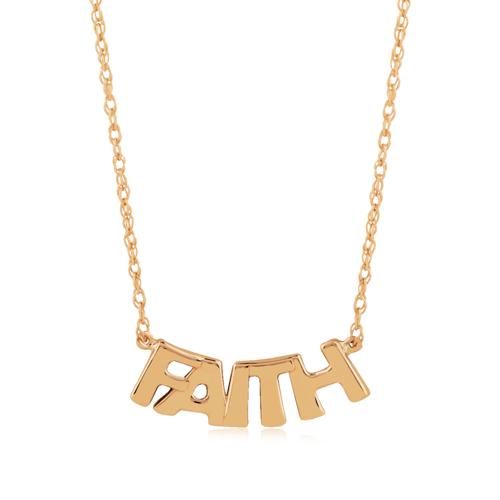 Carla 14kg Faith Necklace 16 Inch Pendants/ Charms