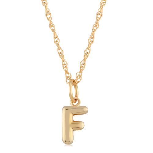 Carla 14kg Initial F Necklace Necklaces