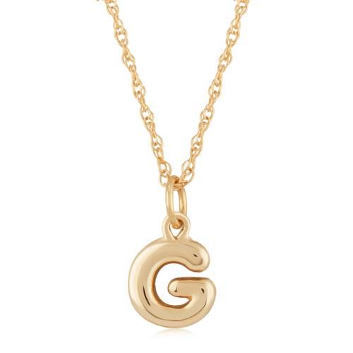 Carla 14kg Initial G Necklace Necklaces