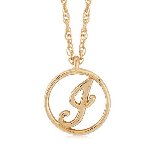 Carla 14kg Initial J Neck Pendants/ Charms