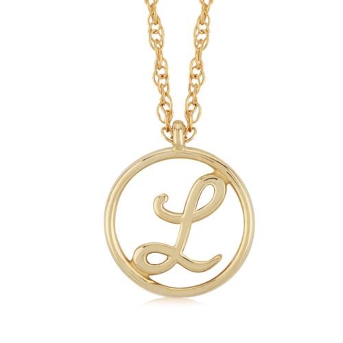 Carla 14kg Initial L Neck Pendants/ Charms