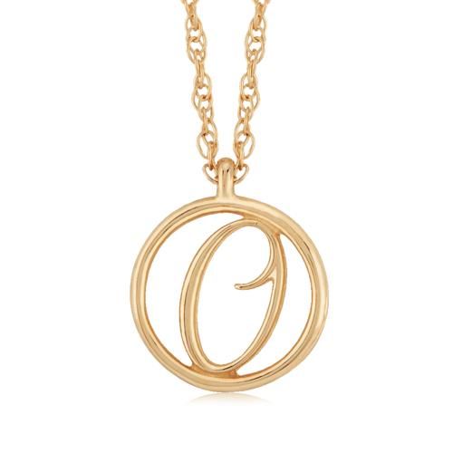 Carla 14kg Initial O Neck Pendants/ Charms
