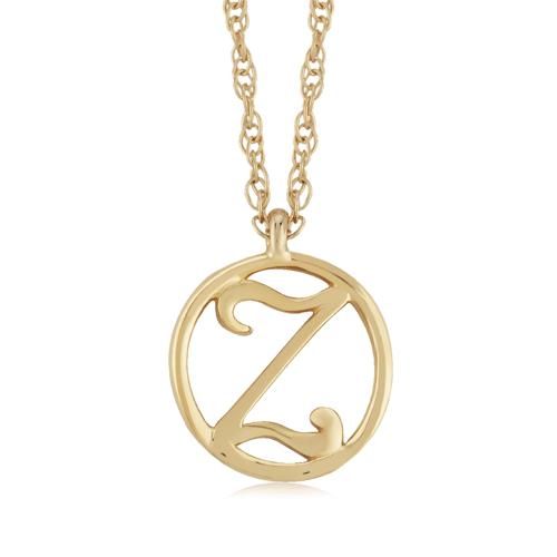 Carla 14kg Initial Z Neck Necklaces