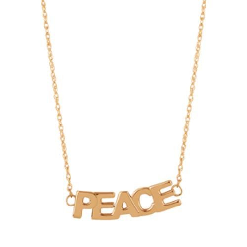 Carla 14kg Peace Necklace 16 Inch Pendants/ Charms