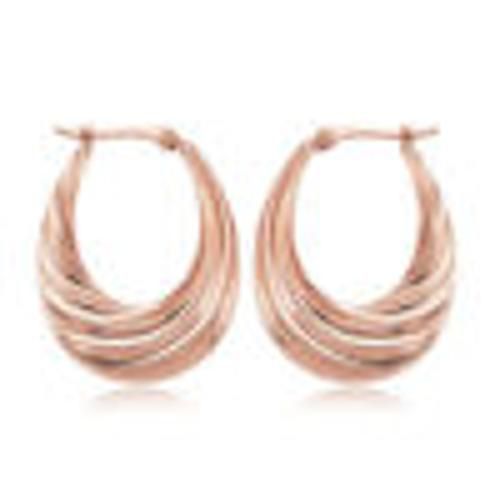 Carla 14krg Med Deep Swirls S/d Earrings