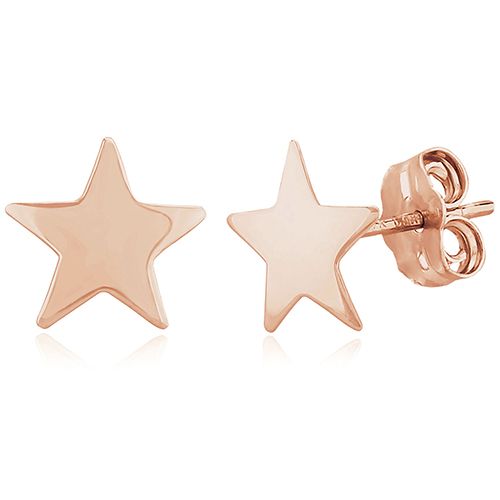 Carla 14krg Med Star Earrings