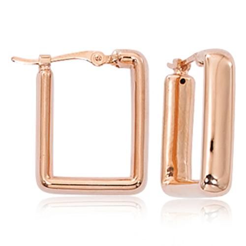 Carla 14krg Sm Square Hoop Earrings