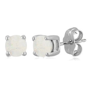 Carla 14kwg 4mm Opal Earrings