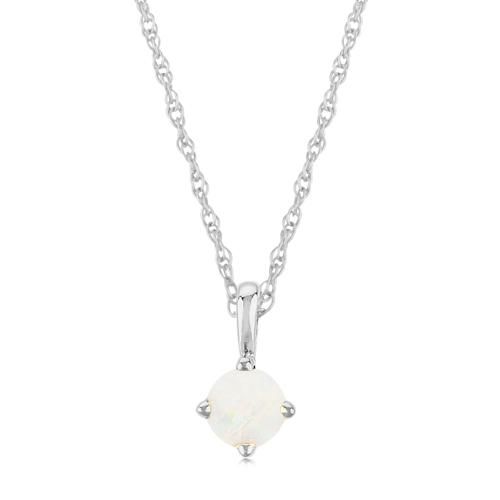 Carla 14kwg 4mm Opal Necklaces