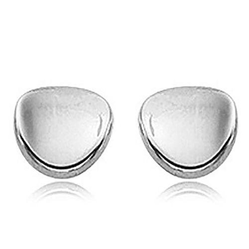 Earrings - 14mm Dapped Disk Earrings - 71/3212 - Sterling Silver