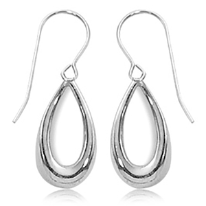 Earrings - Small Teardrop Charm Earrings - 71/3321 - Sterling Silver