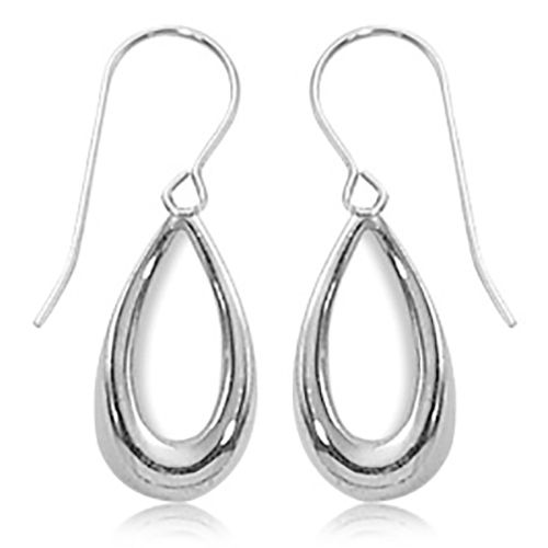 Earrings - Small Teardrop Charm Earrings - 71/3321 - Sterling Silver