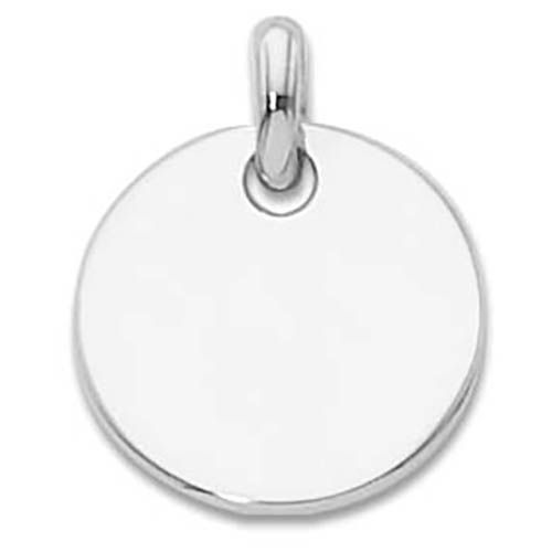 Round Tag Pendant - 65/001 - Sterling Silver