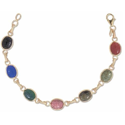 Scarab Bracelet - 07/317 - 14k Yellow Gold