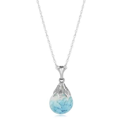 Carla Ss 10mm Floating Turq Pendants/ Charms