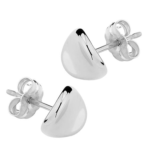 Carla Ss 8mm Dapped Disk Earrings