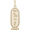 Cartouche Charm 10K Gold - 10-9100