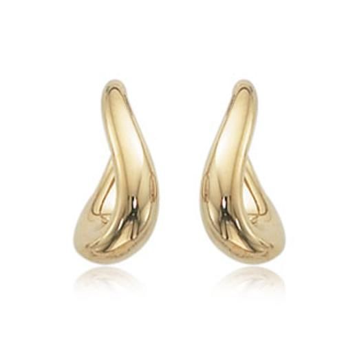 Twisted Oval Hoop (l & R) Earrings - 21/4160 - 14k Yellow Gold