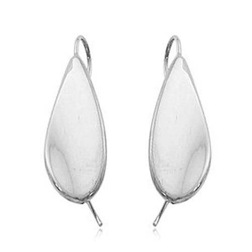 Paddle Drop (l & R) Earrings - 21/3165w - 14k White Gold
