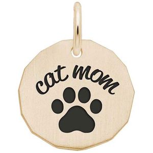 Cat Mom Charm 10K Gold - 10-1981-0-10K