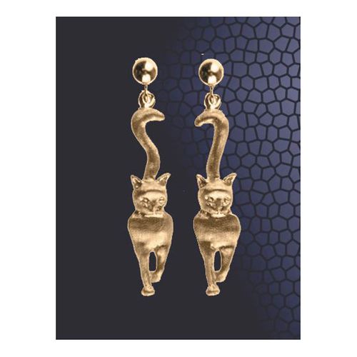 Cat Walk Earrings - 14K Yellow Gold