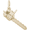 Chainsaw Charm 10K Gold - 10-3635