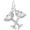 Champagne Glasses Charm White Gold - 10-1145