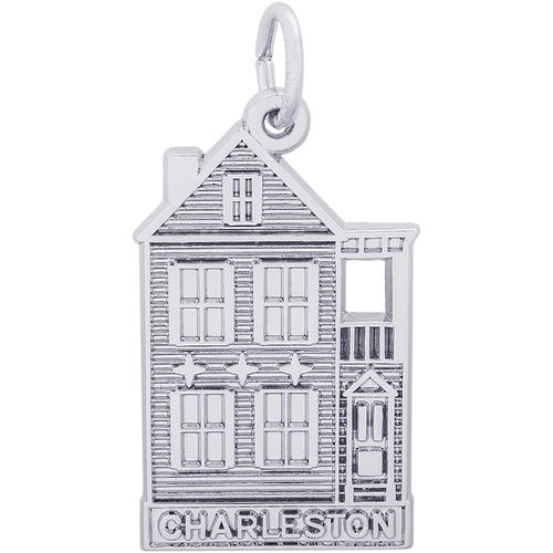 Charleston Row House Charm - Sterling Silver