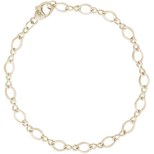 Rembrandt Charm Bracelet - 10K Gold 8 Inch - 20-0102-8-10kg