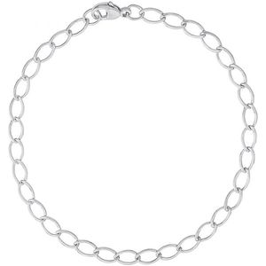 Charm Bracelet - 8 Inch - Silver - 20-106-8-ss