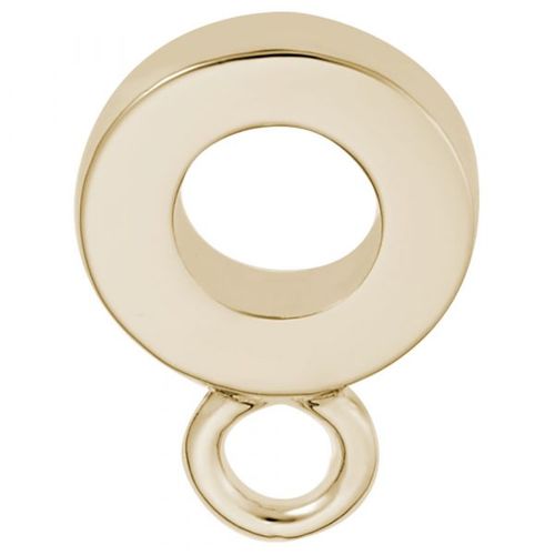 Charm Drop Hoop Thin - 10K Gold - 10-9149-10kg