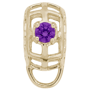 Charmdrop February Stone - 14K Gold - 10-9181-2-14kg