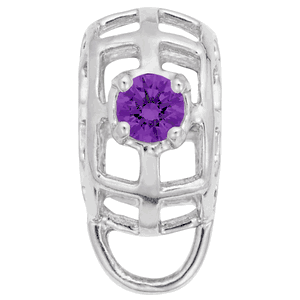 Charmdrop February Stone - 14K White Gold - 10-9181-2-wg