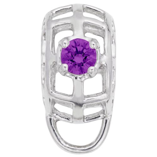 Charmdrop February Stone - 14K White Gold - 10-9181-2-wg