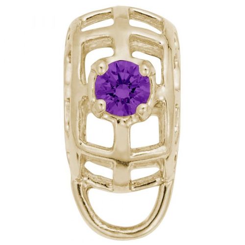 Charmdrop February Stone - Gold Plated - 10-9181-2-gp