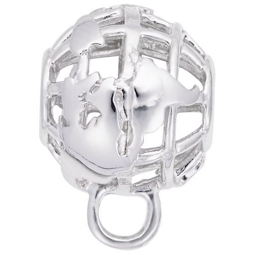 Charmdrop Globe - Sterling Silver - 10-9184-s