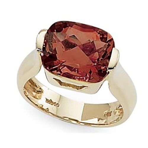Checkerboard Garnet Ring - 14K Yellow Gold Size 7 - 70786GA