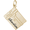 Chocolate Box Charm Gold Plated - 10-2741