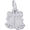 Christmas Bells Charm White Gold - 10-2363