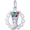 Christmas Stocking Charm Silver - 10-0617