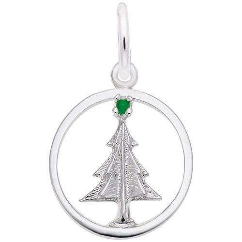 Christmas Tree W/9152 Necklace  - Sterling Silver  - 28-1218-52-SS