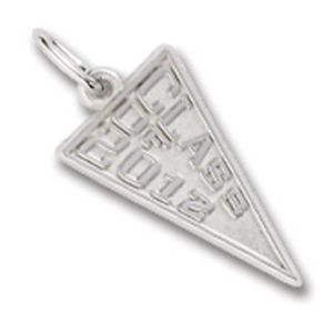 Class Of 2012 Charm - 14K White Gold - 10-6512